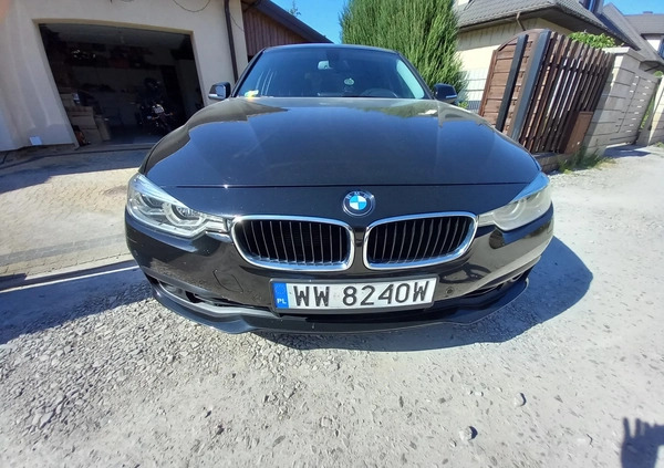 BMW Seria 3 cena 75500 przebieg: 98000, rok produkcji 2018 z Warszawa małe 37